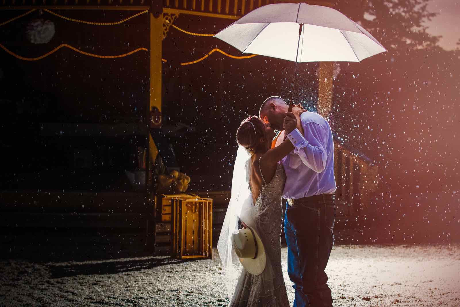 6 ideas for Dealing with Rain on Your Wedding Day